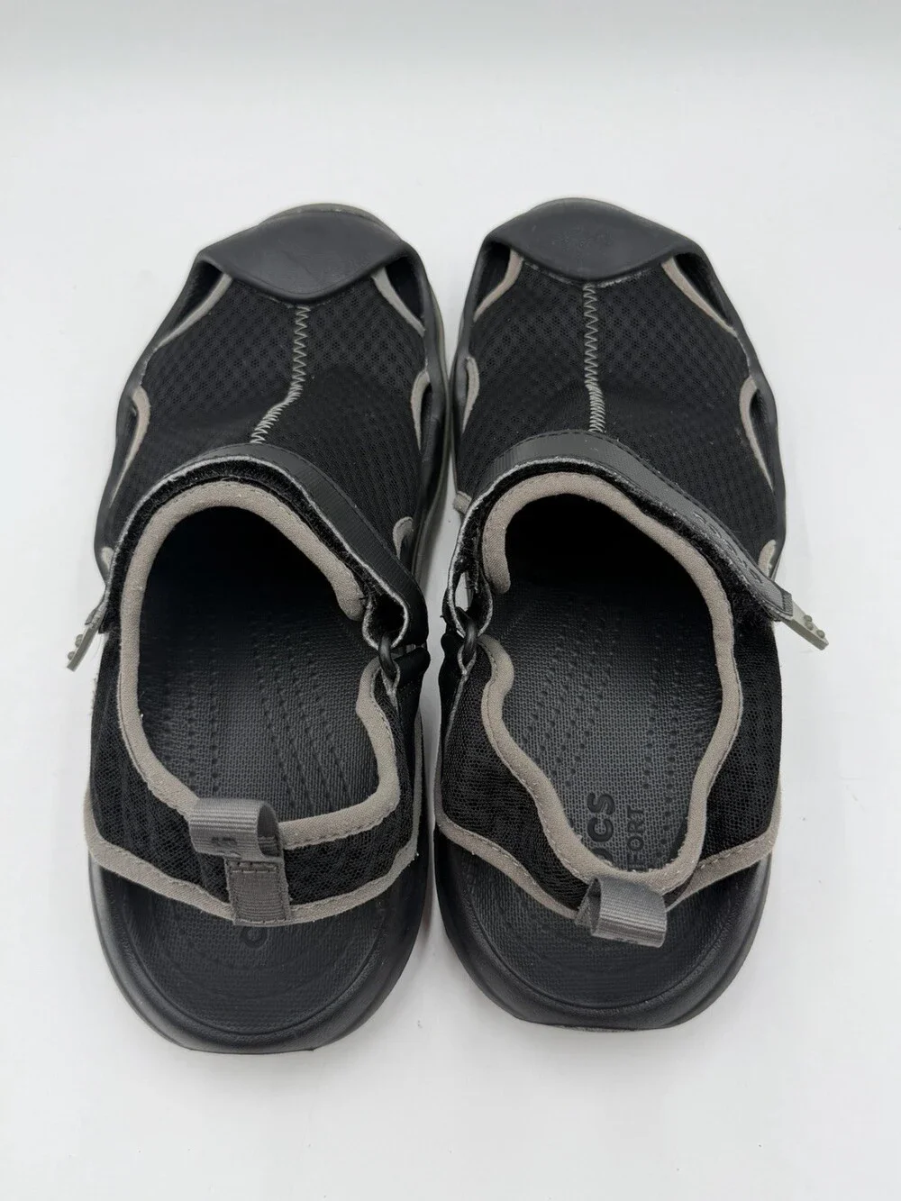 Crocs Swiftwater Mesh Men’s Size 13 Sandals Shoes Black Closed Toe Comfort